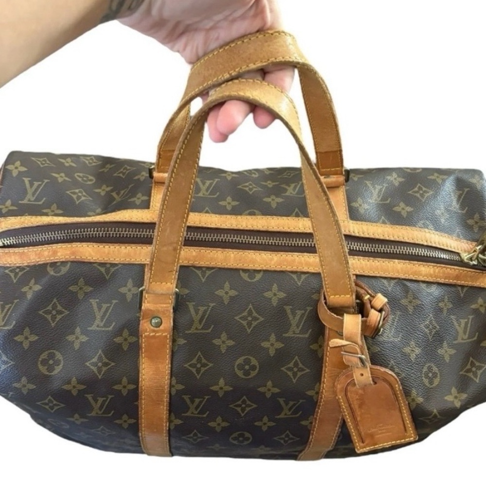 💯Authentic Louis Vuitton Brown Monogram Travel Bag certified by Poshmark - Picture 5 of 11